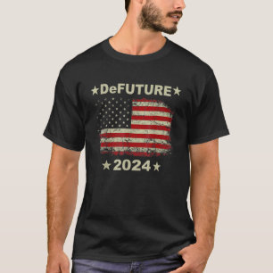 DeFUTURE 2024 Ron Desantis Florida American Flag V Tシャツ