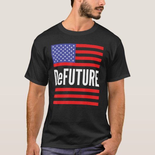 DeFUTURE Ron Desantisアメリカ国旗フロリダ1 Tシャツ (正面)