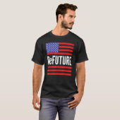 DeFUTURE Ron Desantisアメリカ国旗フロリダ1 Tシャツ (正面フル)