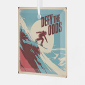 Defy The Odds ガラスオーナメント (正面左)