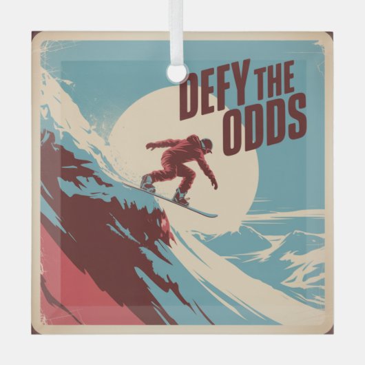 Defy The Odds ガラスオーナメント (正面)