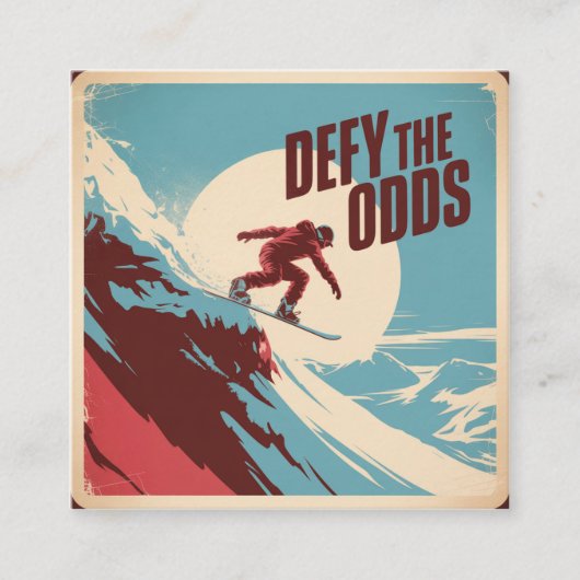 Defy The Odds スクエア名刺 (正面)