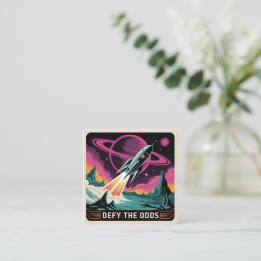 Defy The Odds スクエア名刺 (スタンド正面)