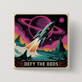 Defy The Odds 缶バッジ (正面)