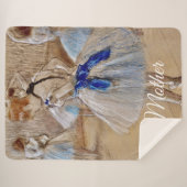 Dega’s Dancer With Blue Ribbon シェルパブランケット (正面(横))