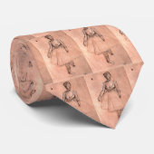 degasかわいらしいバレエダンサーの芸術によるバレリーナのスケッチ ネクタイ (ロール)