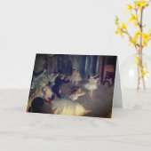 Degasによる舞台上のリハーサル空白の: カード (黄色い花)