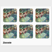 Degasによる4人のダンサー スクエアシール (シート)