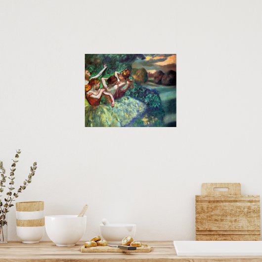 Degasによる4人のダンサー ポスター (キッチン)