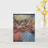 Degasのバレエダンサー4ステージ カード (黄色い花)