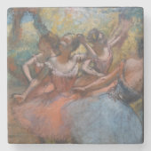 Degasのバレエダンサー4ステージ ストーンコースター (正面)
