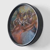 Degasのバレエダンサー4ステージ 壁時計 (傾斜)
