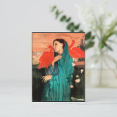 Degas – イビスの若い女素晴らし性 ポストカード (スタンド正面)