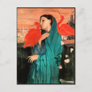 Degas – イビスの若い女素晴らし性 ポストカード