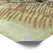 Degas – ダンサーの靴を調整 ポスター (角)