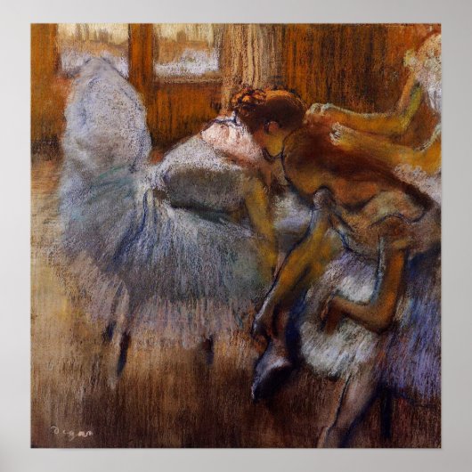 Degas – ダンサーリラックスズ1885 ポスター (正面)