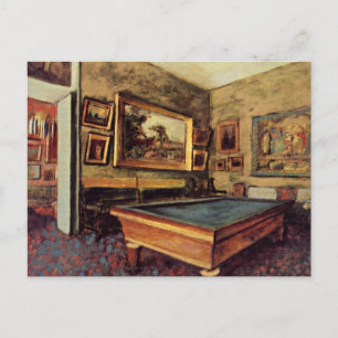 Degas – ビリヤード室 ポストカード