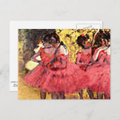 Degas – ピンクダンサー ポストカード (正面/裏面)