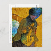 Degas -ヴィンテージファインアート – メアリーカッサットと犬 ポストカード (正面/裏面)