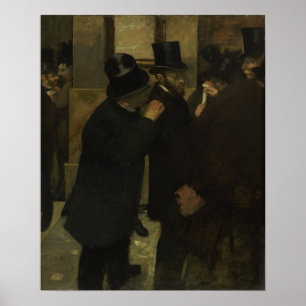 Degas – 取引所のポートレート ポスター