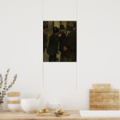 Degas – 取引所のポートレート ポスター (キッチン)