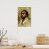 Degas – 自己のポートレート ポスター (キッチン)