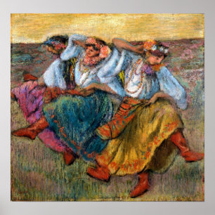 Degas – 踊りロシアの手 ポスター