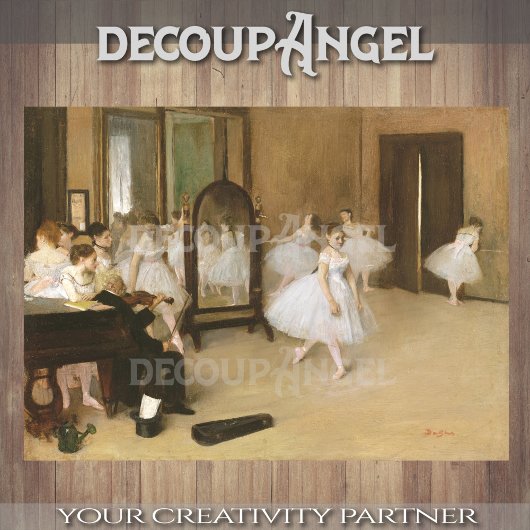 Degas:踊り・クラスの切り離し 薄葉紙