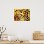 Degas - 2つの洗濯物と1つの馬1902 ポスター (キッチン)