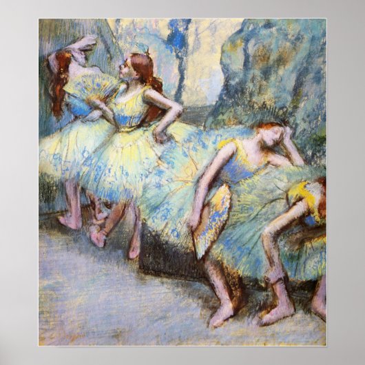 Degas - Ballet Dancers In The Wings 1900 ポスター (正面)