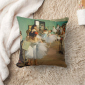 Degas Ballet Elegance Throw Pillow クッション (ブランケット)
