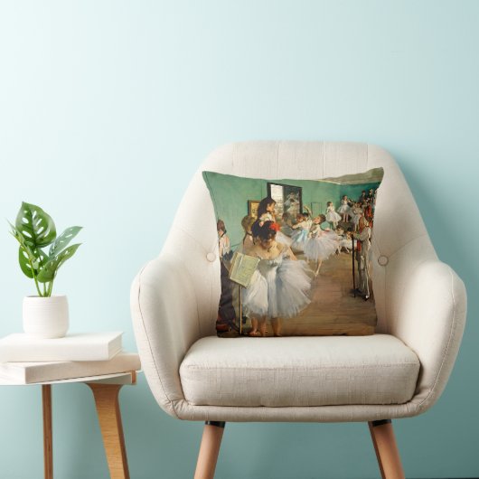 Degas Ballet Elegance Throw Pillow クッション (椅子)