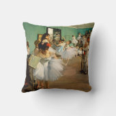 Degas Ballet Elegance Throw Pillow クッション (裏面)