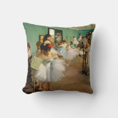 Degas Ballet Elegance Throw Pillow クッション (正面)