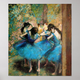 Degas Blue Dancersポスター ポスター