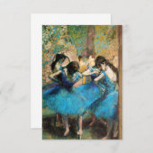 Degas Blue Dancers招待状 招待状 (正面/裏面)