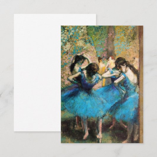 Degas Blue Dancers招待状 招待状 (正面/裏面)
