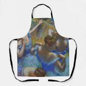 Degas Blue Dancers Pastel Fine Art Masterpiece エプロン (正面)