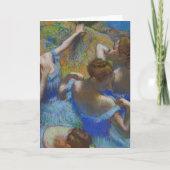 Degas Blue Dancers Pastel Fine Art Masterpiece カード (正面)