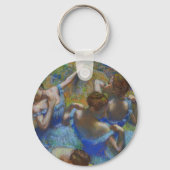 Degas Blue Dancers Pastel Fine Art Masterpiece キーホルダー (正面)