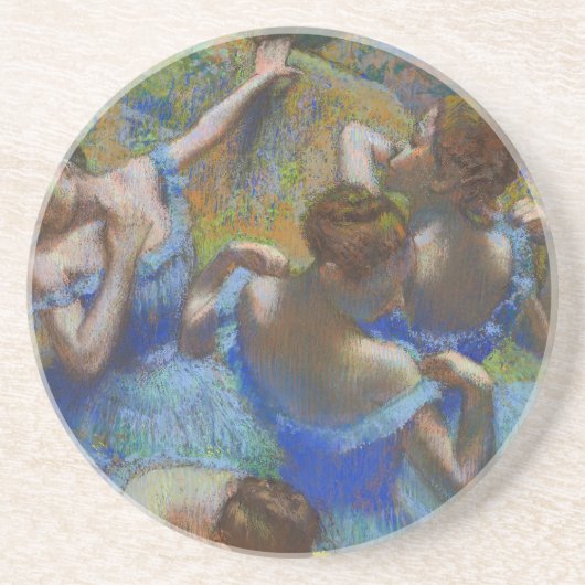 Degas Blue Dancers Pastel Fine Art Masterpiece コースター (正面)
