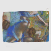 Degas Blue Dancers Pastel Fine Art Masterpiece ゴルフタオル (横)