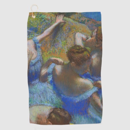 Degas Blue Dancers Pastel Fine Art Masterpiece ゴルフタオル (正面)