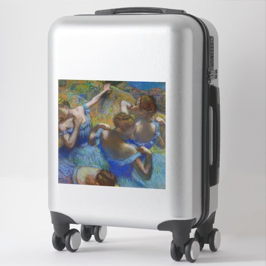 Degas Blue Dancers Pastel Fine Art Masterpiece シール (スーツケース)