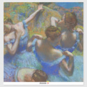 Degas Blue Dancers Pastel Fine Art Masterpiece シール (シート)