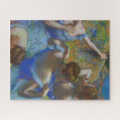 Degas Blue Dancers Pastel Fine Art Masterpiece ジグソーパズル (横)