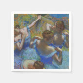 Degas Blue Dancers Pastel Fine Art Masterpiece スタンダードカクテルナプキン (正面)
