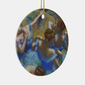 Degas Blue Dancers Pastel Fine Art Masterpiece セラミックオーナメント (右)