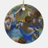 Degas Blue Dancers Pastel Fine Art Masterpiece セラミックオーナメント (裏面)
