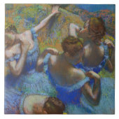 Degas Blue Dancers Pastel Fine Art Masterpiece タイル (正面)